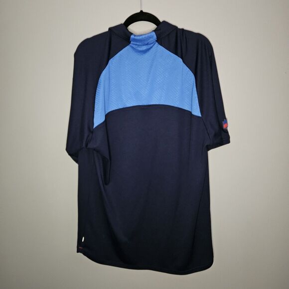 Reebok NFL Tennessee Titans Polo Team PlayDry Performance Shirt Navy XL - Picture 2 of 6